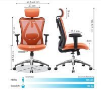 Swivel Chair With Adjustable Lumbar Support, Headrest And Armres Wuppertal - Vohwinkel Vorschau