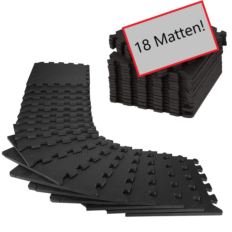 ✅NEU✅18x Bodenschutzmatte Fitnessmatte Puzzlematte Schutzmatte 3 in Essen