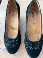 Gabor Pumps schwarz Gr. 5,5 echt Wildleder München - Sendling Vorschau