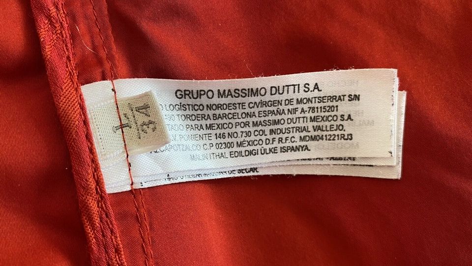 MASSIMO DUTTI WOMAN JACKE TRENCH ROT CHIC ELEGANT L TOP GESCHENK in München