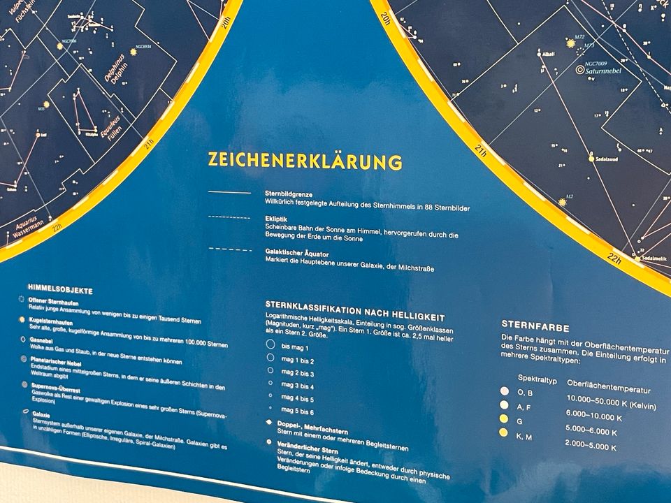 Sternenhimmel-Karte-Poster in Schweinfurt