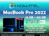 ✅ MACBOOK PRO 2022 M2 PRO 16 16GB-512GB WIE NEU BLACK 1899 € ✅ Frankfurt am Main - Innenstadt Vorschau