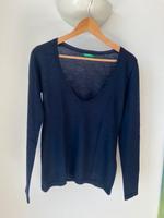 Feiner Pullover aus Wollgemisch, Benetton, dunkelblau, Gr. M Bayern - Amberg b. Buchloe Vorschau