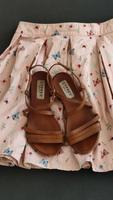 CYPRES Leder Sandalen Riemen camel braun flach Gr37 NP100€ Bayern - Mühldorf a.Inn Vorschau
