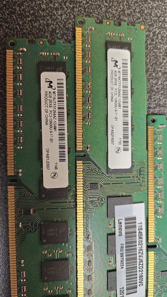 PC DDR3 Ram 8GB / 4x 4GB / 2x 2GB / 2x 2GB diverse in Grevenbroich