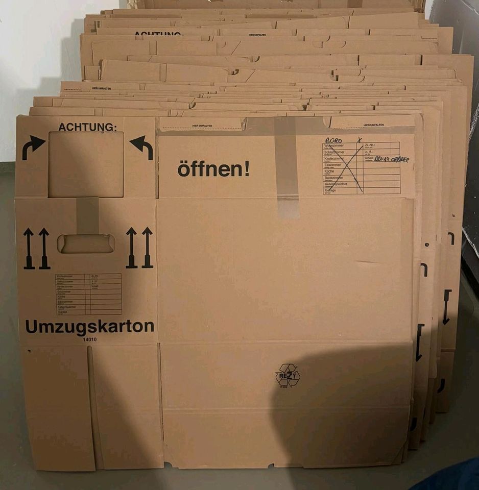 Umzugskartons (1 x gebraucht, ca. 40 Stück, guter Zustand) in Kaltenkirchen