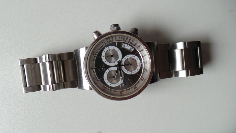 Seltener original Calvin Klein ETA Chronograph Herrenarmbanduhr in Bielefeld