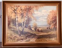 Gemälde Landschaft mit Birkenwald - Walter Richter Aachen - Kornelimünster/Walheim Vorschau