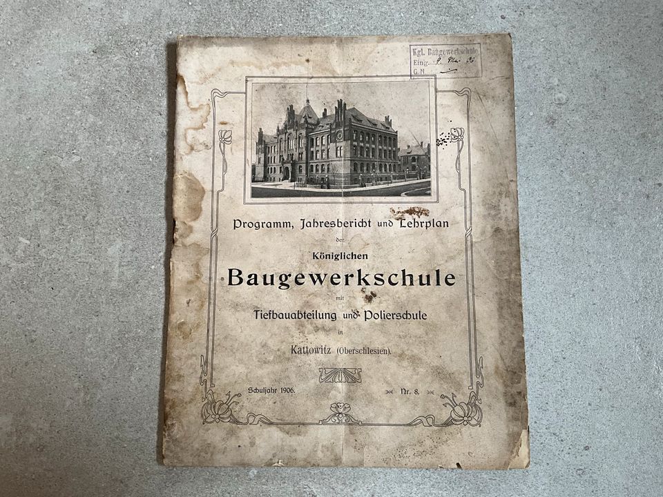 Baugewerkschule (Kattowitz) 1906 in Buxtehude