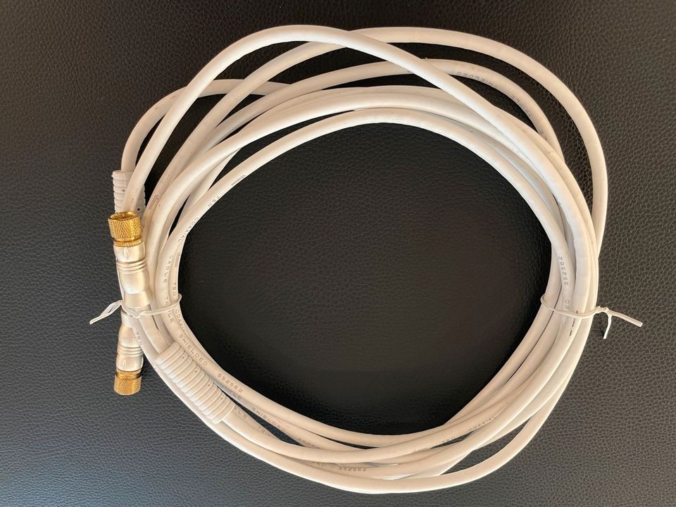 Vivanco Coaxial Cable 5m, weiß, Triple Shieled in München