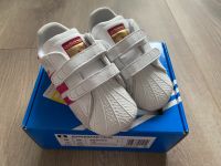 Superstar Crib Krabbelschuhe von Adidas weiß/pink Gr. 19 Bayern - Eltmann Vorschau