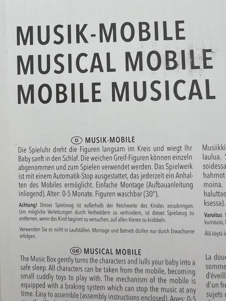 Music baby mobile NEU in Berlin