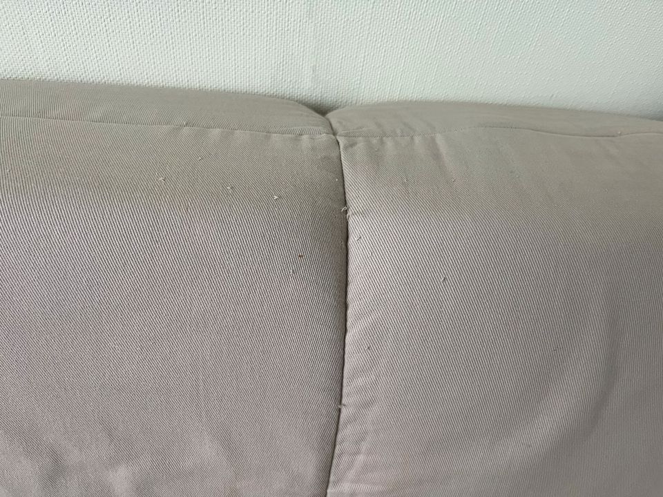 Couch mit Bettfunktion, beige in Frankfurt am Main