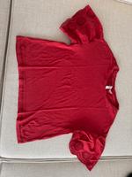 H&M Tshirt mit Lochstickerei XS rot Hessen - Kassel Vorschau