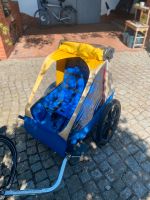 Thule Chariot Zweisitzer Fahrradanhänger blau/ gelb Brandenburg - Hennigsdorf Vorschau