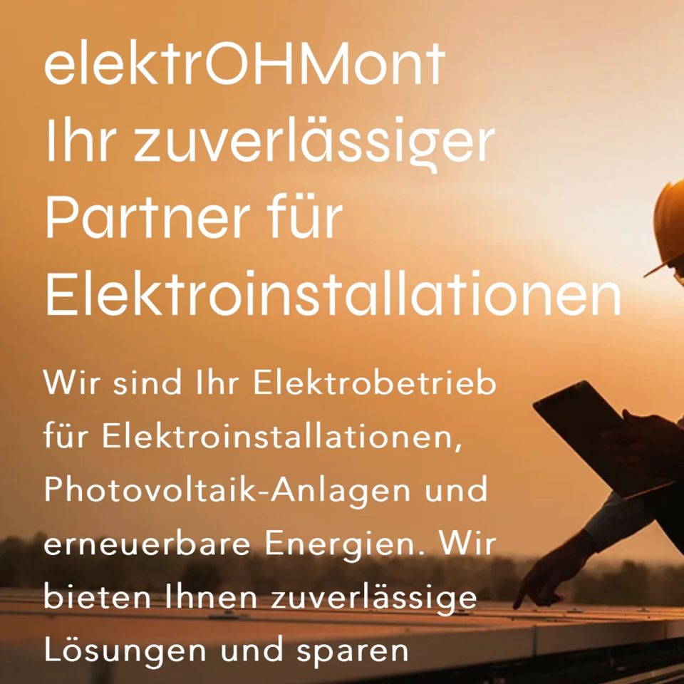 Bauunternehmen,Elektroniker,Photovoltaikanlagen,Deutschlandweit in Kitzscher