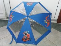 Cooler Regenschirm Playmobil blau transparent Ritter Drachen  Ver Brandenburg - Hennigsdorf Vorschau