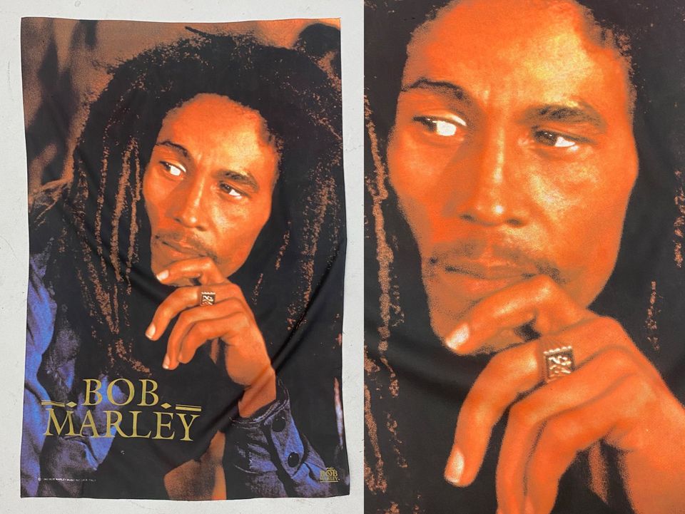 Vintage 1993 Bob Marley Banner Flagge 1990er 90s in Hamburg