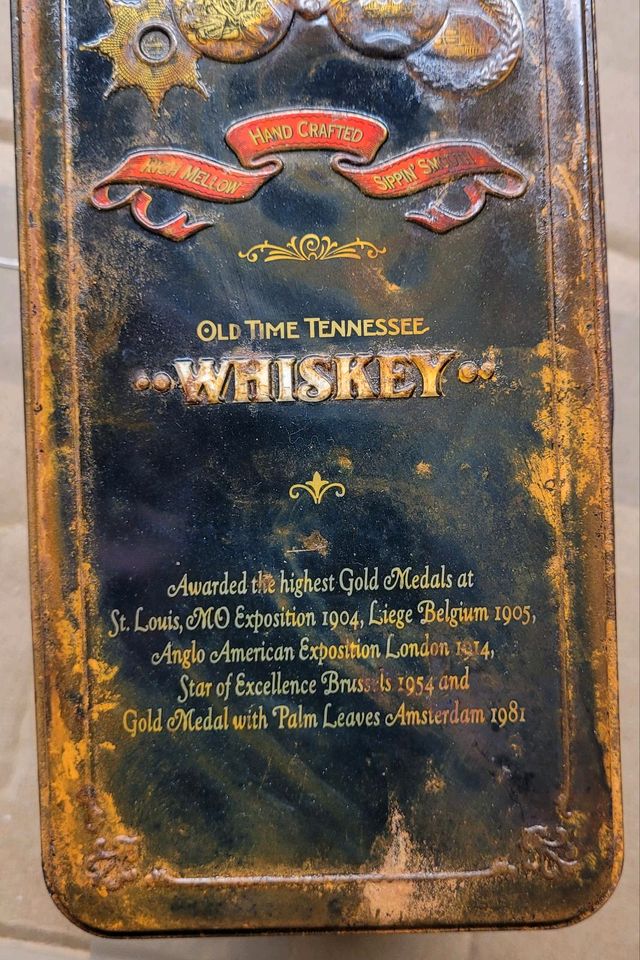 Jack Daniel's Old No. 7 Whiskey Blechdose  Patina Edelrost echt in Memmingen