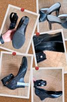 Schwarze Damenschuhe Lack/Lederimitat Größe 35 Keilabsatz 5 cm Frankfurt am Main - Nieder-Eschbach Vorschau