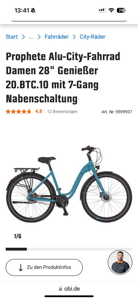 Damen City Bike „28“  bis 170 KG TOP. !!Letzter Preis!!! in Springe