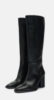 ZARA Lederstiefel, Stiefel, Schwarz, Leder, Gr. 40, NEU m.Etikett Rheinland-Pfalz - Nastätten Vorschau