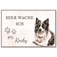 Individuelles Hundeschild Türschild mit eigenem Foto Bild Alu Bayern - Sailauf Vorschau