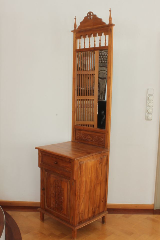 Vintage Sideboard Wandboard Spiegel Schminkboard Teakholz in Röhrnbach