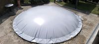 Aufblasbare Rundpool Abdeckung 500×500cm Grau Niedersachsen - Braunschweig Vorschau