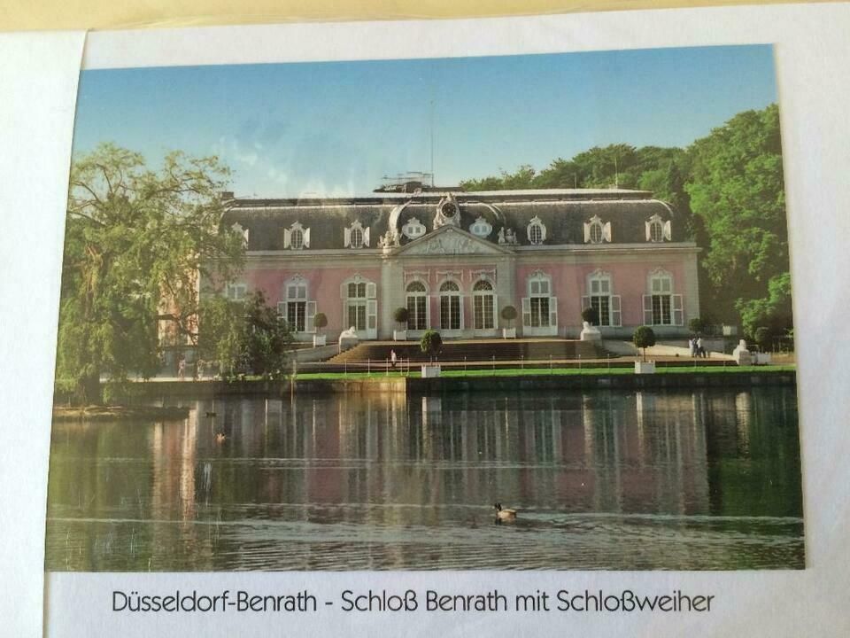 22 Postkarten mit Umschlag Schloß Benrath Düsseldorf Orkan Ela in Willich