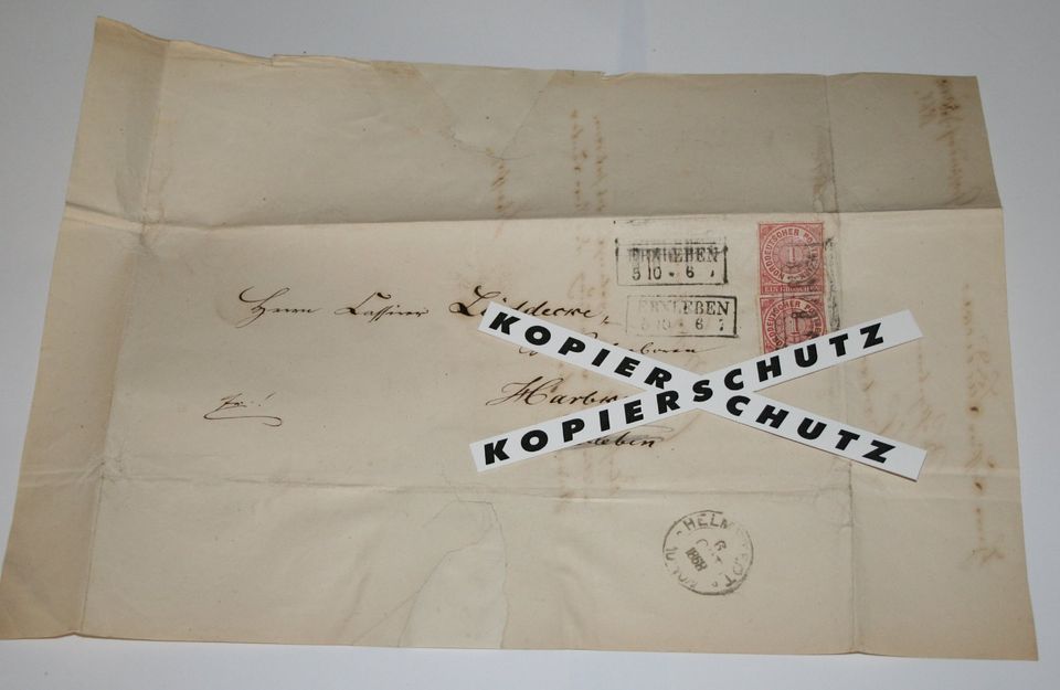 4 Briefe Altdeutschland Norddeutscher Postbezirk in Staßfurt