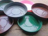 200 Untersetzter PVC Plastik  DDR bunt 15cm Futter Pflanzen Thüringen - Kranichfeld Vorschau