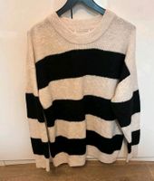 Pullover weiß/beige-schwarz gestreift, Größe M/38 Bayern - Schwarzenbruck Vorschau