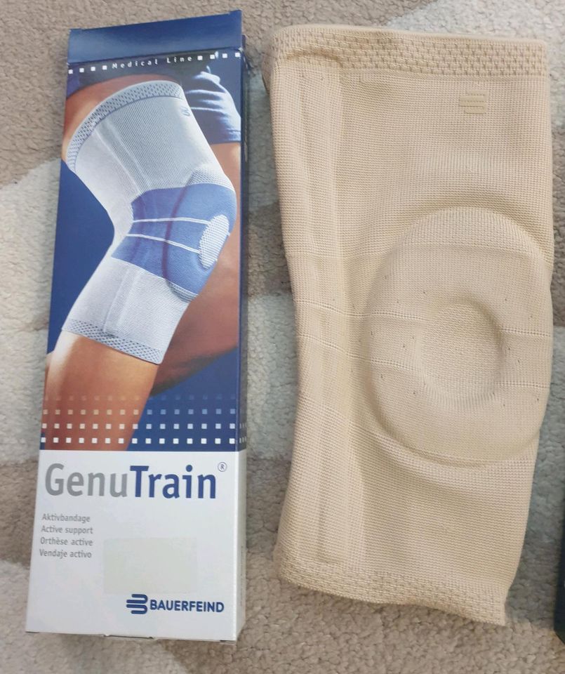 Bauerfeind GenuTrain Knie Aktiv Bandage, Gr.2+3, natur, NEU in Stuttgart