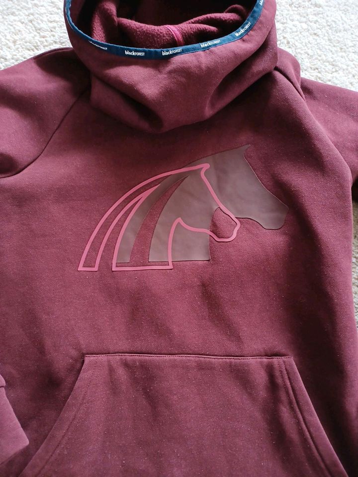 Loesdau Black Forest Hoodie Kapuzenpullover, Reiter, Pferd, Gr.XS in Unterhaching