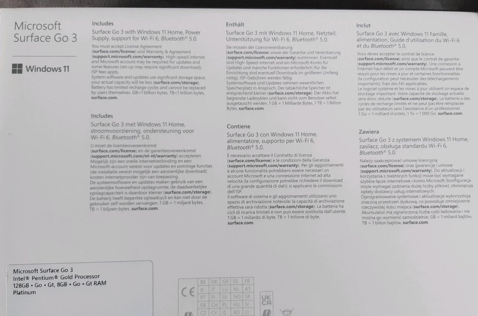 Tablet Micrsosoft Surface Go 3 mit Zubehör in Göttingen