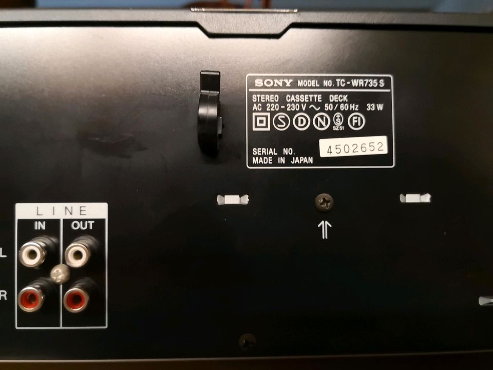Doppelkassettendeck Sony TC-WR 735 S in Groß-Umstadt