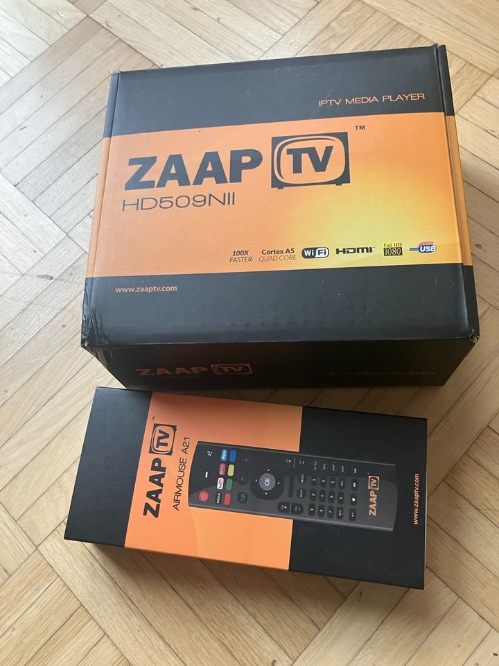 ZAAP TV Receiver HD509NII IPTV und Fernbedienung Airmouse A21 in Telgte