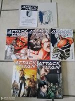 Attack on Titan 1 - 5 mit Schuber + Bügelbild Nordrhein-Westfalen - Iserlohn Vorschau