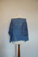 Multiway summer boho poncho, scarf, cape, blue with flower print Pankow - Prenzlauer Berg Vorschau