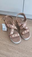 H&M Keilsandaletten Keil Sandalen braun Gold neu Größe 37 Bayern - Kastl b Kemnath Vorschau