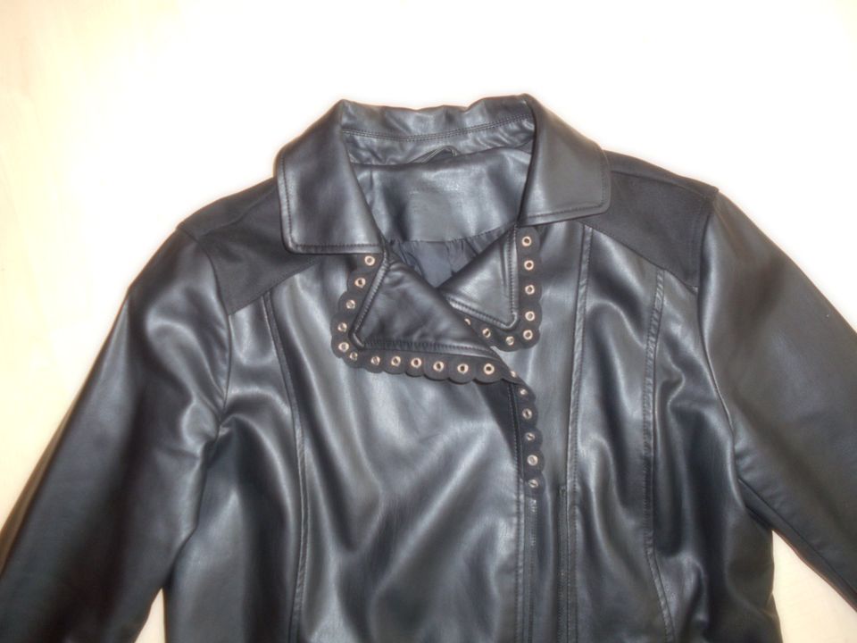 Damen Bikerjacke Gr. 42 Schwarz TCM *NEU* in Bevern