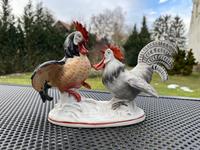 Hahnenkampf Porzellan DDR Figur Sammler kämpfende Hähne Brandenburg - Bernau Vorschau