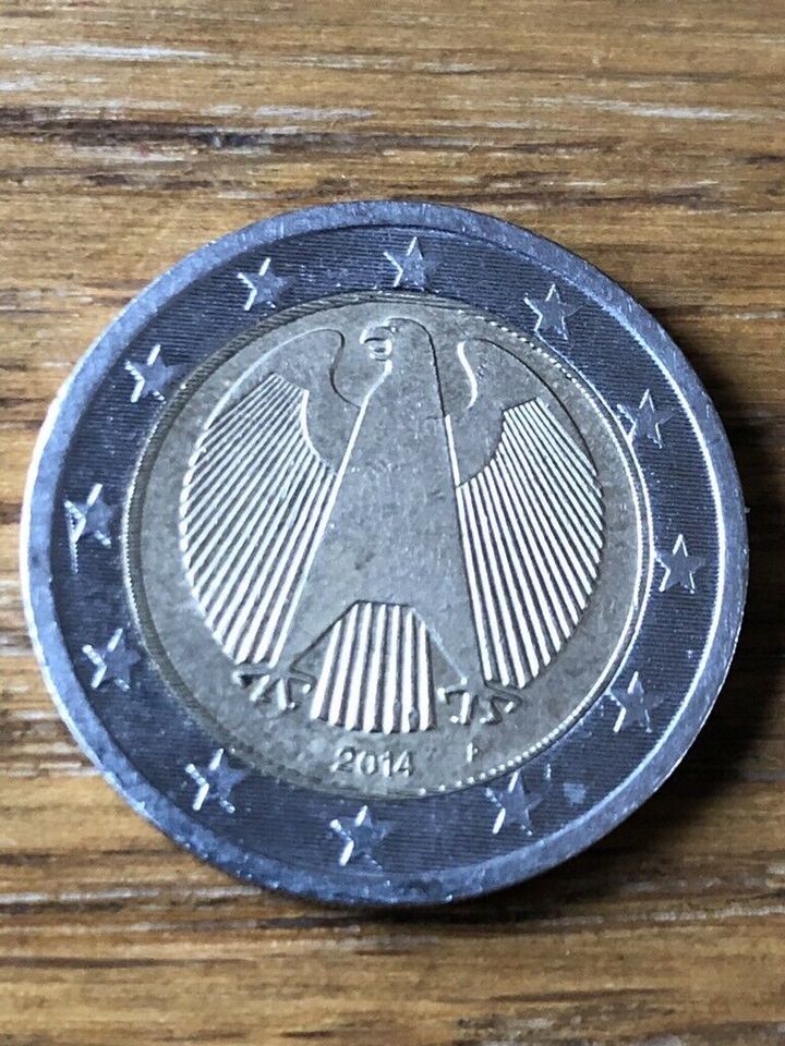 Münze 2 Euro Fehlprägung in Gräfenhainichen