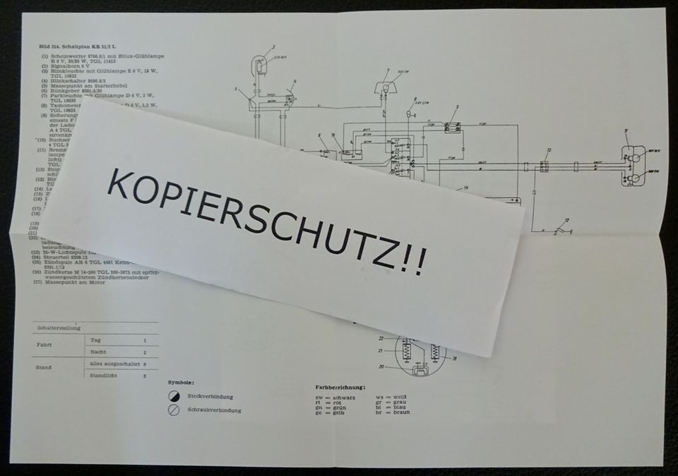 Reparaturanleitung Simson S51 und KR 51/2 mit elektr. Schaltpläne in Einhausen (Thüringen)