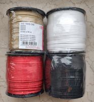 Kordel Bänder Paracord 2 mm x 50 m neu weiß beige rot schwarz Bayern - Augsburg Vorschau