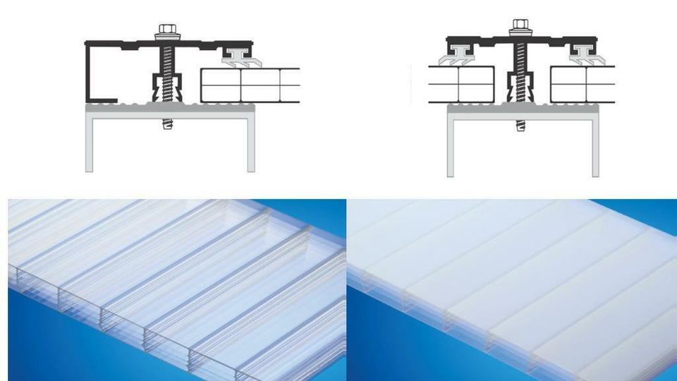 Terrassendachung Bausatz Doppelstegplatten Sonderangebot Holz in Grevenbroich