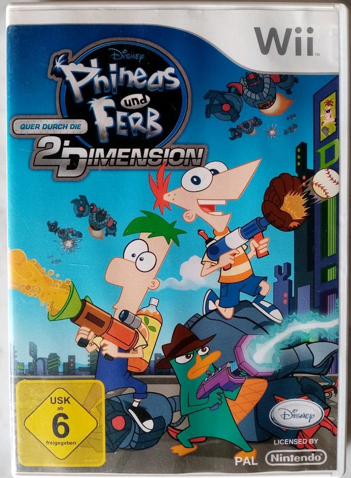 Wii-Spiel "Phineas und Ferb-Quer durch die 2. Dimension" in Torgelow