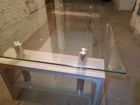 Couch Tisch mit transparent glass und holz Düsseldorf - Oberkassel Vorschau