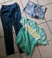 3 tlg.Sommer Set  Kleidungspaket Shorts Jeans Hose T-shirt gr.146 Nordrhein-Westfalen - Freudenberg Vorschau